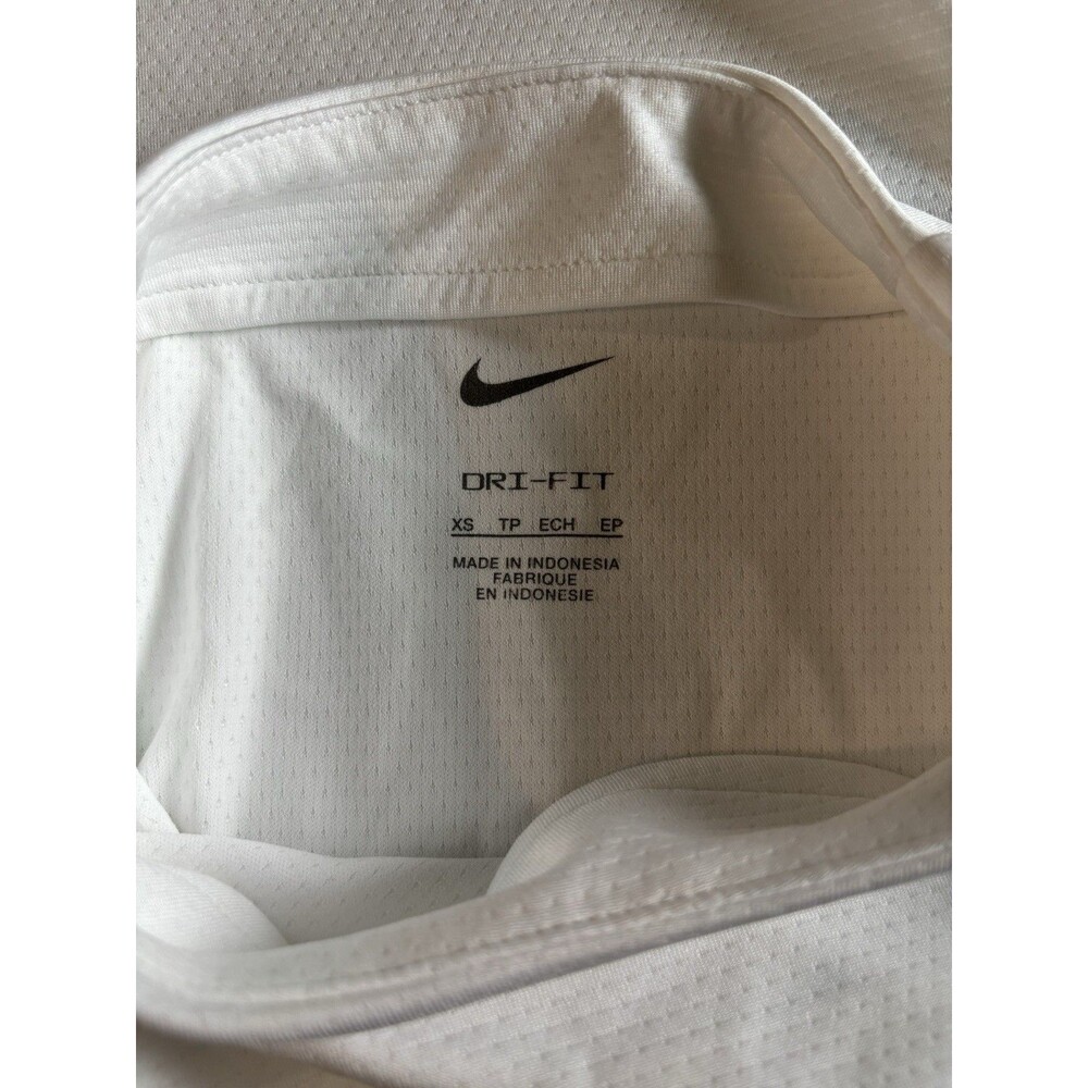 Nike Dri-Fit UV Advantage White Long Sleeve Mock Neck Golf Athletic Top XS - Picture 6 of 10